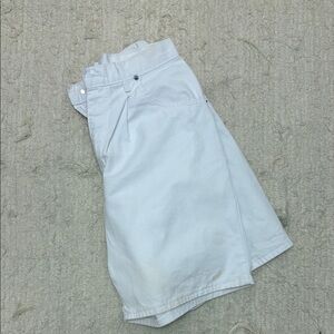 White Denim Shorts